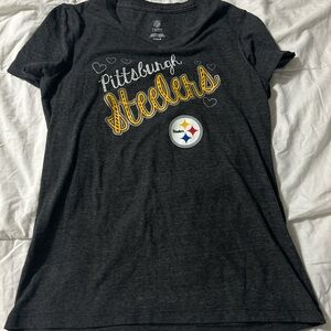 NFL Pittsburgh Steelers Kids Charcoal Tee